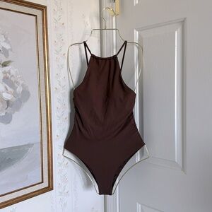 Berlook Brown Toile One Piece Swimsuit